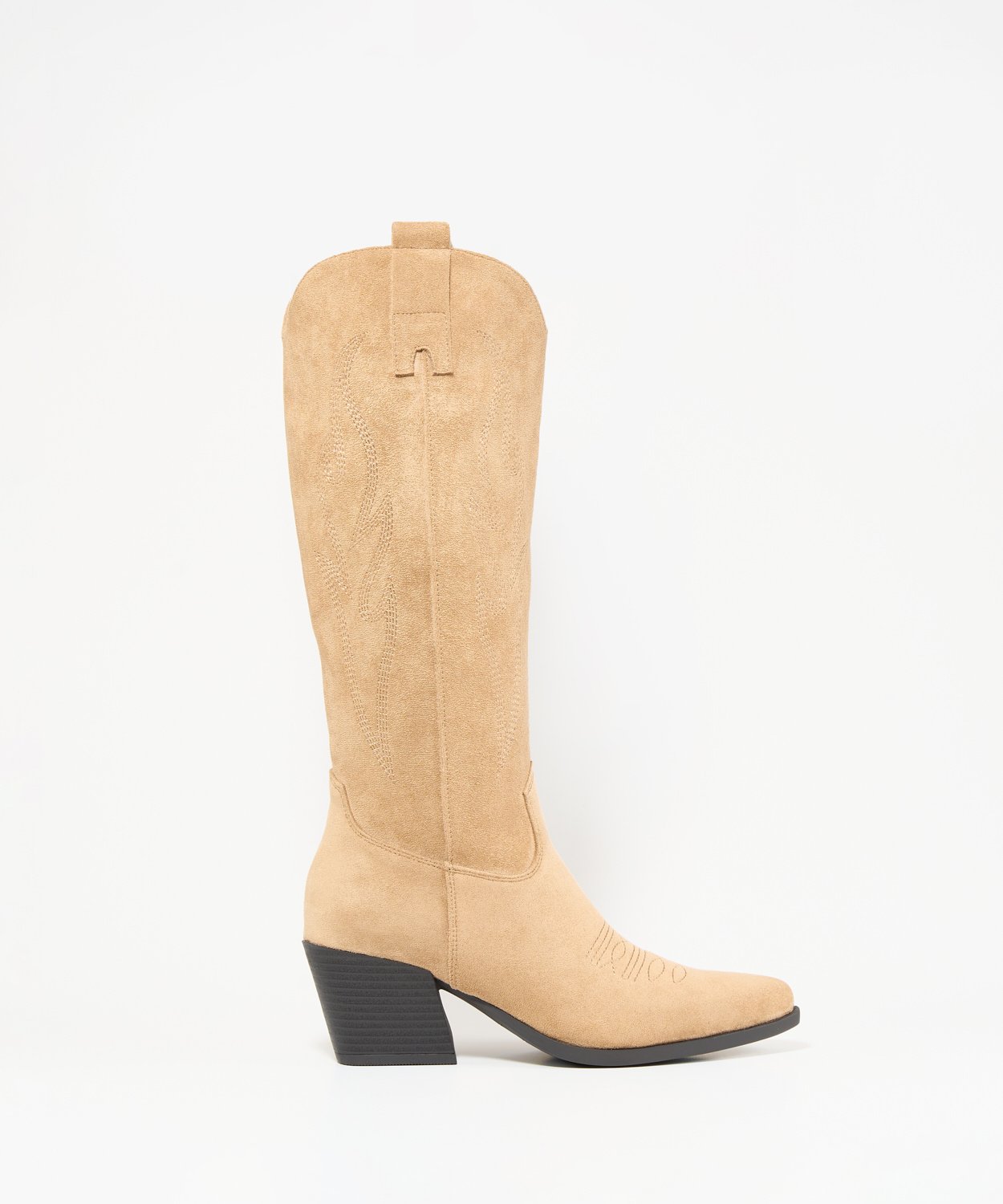 Bota tacón cowboy pespuntes image number null